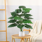 28'' Fake Plants Large Artificial Tropical Plants Indoor Tall Plant, with White Planter Ideal, for Home Living Rooms, Patios, Porches, Bathrooms, and Outdoor Decor