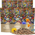 Drought Tolerant Wildflowers Mix – Bulk 5 Pounds – Over 600,000 Open Pollinated Non-GMO Seeds – 21 Different Dryland Species