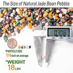 CJGQ 18lb Aquarium Gravel for Plants, 1/4Inch Fish Tank Gravel for Succulent Cactus and Bonsai, Decorative River Rocks Pebbles for Gardening, Flower Pots, Landscaping,Terrarium