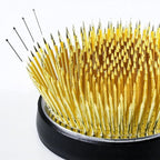 Wazakura Radial Blooming Flower Ikebana Kenzan, Made in Japan 2.5"(62mm), Unique Dome Shaped Brass Flower Arrangement Holder, Japanese Round Frog Pin for Fresh, Ceramic or Dried Flowers Creations