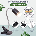 Large Turtle Tank Kit for Aquatic Turtles – Complete Starter Habitat with Filter, UVB Lamp, Basking Platform, Plants, Feeding Ring – Turtle Aquarium Kit (Black)