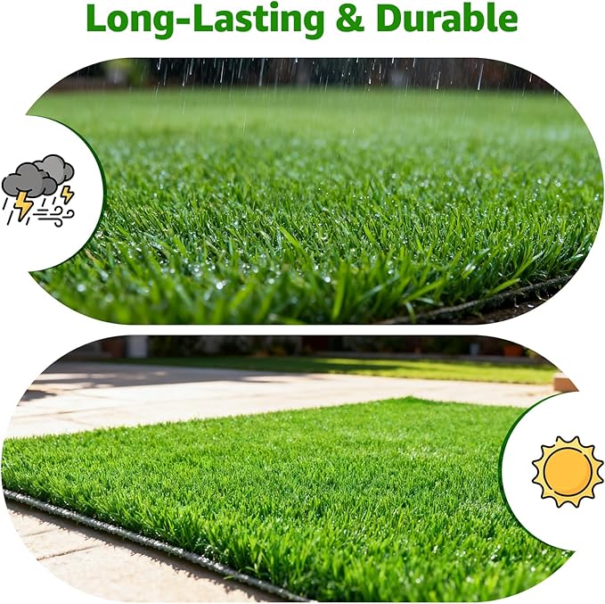 Artificial Turf Grass Outdoor: Grass Pad for Dogs Indoor Potty Training, Replacement Turf Rug for Patio Balcony Lawn Apartment Decoration, Easy to Clean with Drainage Holes(18x28 inch)