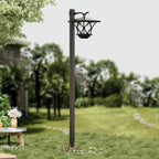 59'' Solar Lamp Post Light 2Pack, Vintage Street Lights for Outdoor, Patio, Garden, Lawn, Backyard, Pathway, Driveway, Street Decor