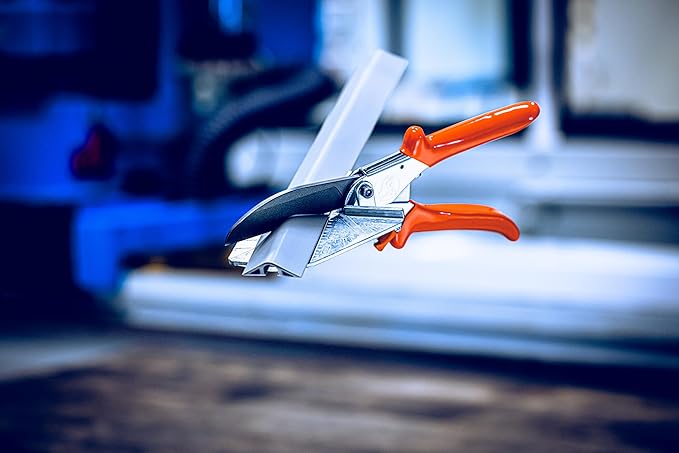 Original LÖWE Mitre Scissors 3.304/HÜ with Lever Transmission and 45° Stops, for Professional use in Industry and Crafts, Suitable for mitre cuts in Flat Hard Strips