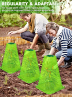 20 Pack Garden Cloches for Plants,9.4" H X 7.8" D Reusable Bell Plant Protector with 40 Ground Stakes and Rotary Vent Cover,Plant Covers Freeze Protection from Animals Snails Birds Chickens (Green)