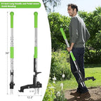 4-Claw Weed Puller Tool Stand Up Heavy Duty, 39'' Long Weeding Tool with Long Handle Stainless Steel Claws Gardening Weed Pulling Tool for Lawn and Garden
