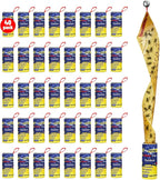40 Pack Fly Traps Strips Indoor Outdoor, Flies Paper Sticky Hanging with Pins, Fruit Fly Tape Ribbon Roll for Home, Bug & Gnat Catchers for Inside, House Fly Killer for Winged Insect, Mosquito