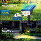 WENATY Solar Spot Lights Outdoor, Solar Lights Outdoor Waterproof IP65, 4 Lighting Modes Solar Powered Spotlights Yard Garden Landscape Pathway Solar Security Lights for Outside (Warm White, 6 Pack)
