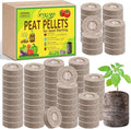 Legigo 200 Pcs 40mm Seed Starter Peat Pellets Pods for Seedlings- Compressed Seed Starting Pellets Seed Starter Pods Plugs Soil Peat Pods for Starting Seeds, Garden Planting Herb Flower Vegetables