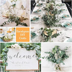 Dried Eucalyptus for Shower Hanging - 17'' Real Large Preserved Eucalyptus Stems Green Home Decor, 100% Made from Fresh Eucalyptus Leaves, Bathroom Shower Decor, Wedding, DIY (36PCS)