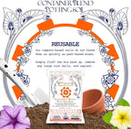 Organic Mechanics Container Blend Potting Soil, 1 Cu Ft - All-Purpose, Peat-Free, Well-Drained Blend with Compost, Rice Hulls, and Worm Castings for Growing Annuals, Perennials, Woody Plants