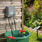 AEO Solar-Powered Automatic Watering Drip Irrigation System, 50 Drippers, 155 ft for Balcony Greenhouse Raised Garden Bed