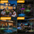 Rossetta Solar Bug Zapper Outdoor, Mosquito Zapper with Flame Lamp & Projector Light, 4200V Electric Fly Zapper Waterproof Rechargeable Mosquito Killer, Cordless Fly Trap for Patio, Backyard, Garden