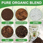 Organic Snake Plant Potting Soil 1qt- Well-Draining Nutrient-Rich Mix for Healthy Roots & Faster Growth, Natural Soil for Sansevieria Plants