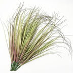 CATTREE Fake Wheat Grass Plants Artificial Greenery Tall Shrubs 16 Bundles, Outdoor Decor Faux Plastic Leaves Bushes for Indoor Office Garden Wedding Party Vase Filler DIY Decorations, Purple 16 Pcs