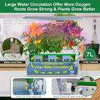 E SUPEREGROW Large Hydroponics Growing System kit with Trellis,Smart Indoor Hydroponic Gardening System with LED Grow Light, Indoor Hydroponic Grow Kit for Tomato,Pepper,Cucumbers(7L,Pump)