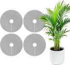 4 Pcs 15.7 Inch Plant Pot Protectors Grids, Cuttable Round Plant Cover Protector Indoor Plants from Animals, Pot Soil Guard for Garden Flower Potted Plants (15.7inch-4P)