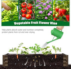 SUNYRISY Galvanized Raised Garden Bed with 87" H Arch Trellis for Climbing Plants Outdoor, Large Metal Planter Box with Netting for Gardening Flowers Vegetables Fruit, Wood Grain
