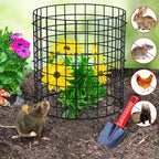 UNIFAMILY 15 Pcs Plant Protectors from Animals, 5 Packs Metal Plant Cage to Keep Animals Out, 16x 12 in Plant Protector from Rabbits, Chicken Wire Cages for Vegetables from Rabbits Squirrels Chickens