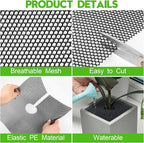8 Pack Plant Pot Grids - 11.8 Inch Cuttable Soil Cover Protector from Cats, Animals Digging Stopper, Indoor Plant Pot Soil Guard for Outdoor Garden Balcony