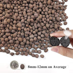 FANTIAN 5 lbs Clay Pebbles for Plants, 8-12 mm Leca Clay Balls for Indoor Plants, Orchid Potting Mixes, Hydroponic Growing, Aquaponics, Potted Top Dressing and Drainage