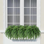 Single Silky Artificial Boston Fern Bush, 43Inch Large Artificial Ferns for Outdoors, Large Faux Ferns Artificial Plants,Suitable for Decorating Office, Living Room Faux Greenery,69Branches