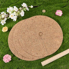 CREATCABIN 3Pcs Coconut Fiber Mulch Ring Plant Pot Soil Cover 30cm Tree Plant Protector Mat Natural Coco Coir Disc Plant Cover Ring Plant Ring Mulch Mat for Indoor Outdoor Trees Plants Landscaping