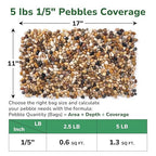 GreatBuddy 5-lb Decorative Rocks for Plants, 1/5" Pea Gravel for Fish Tanks, Aquariums, Terrarium, Drainage Pebbles for Potted Plants, Succulents, Garden Landscaping, Crafts, Indoor&Outdoor
