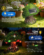 Hogni Solar Outdoor Garden Gnome Statue, Funny Lawn Gnome Statue Decorations, Waterproof Solar Powered Yard Art for Patio, Balcony, Lawn, Cute House Warming & Birthday Gifts for Mom, Grandma, Women