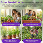11 Heirloom Seeds for Planting Vegetables and Fruits, 4800 Survival Seed Vault and Doomsday Prepping Supplies, Gardening Seeds Variety Pack, Vegetable Seeds for Planting Home Garden Non GMO