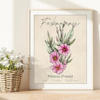 DREAM BIG PRINTABLES February Birth Flower Art Print - 8x10 (Unframed) | Capturing the Splendor of the February Birth Flower | Decor Accent for Birthdays and Special Occasions