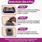 Gro-Med Coco Coir Seed Starter Cubes NPK Enriched for Herbs, Flowers, Vegetables organic Coco 4 Inch Plugs Perfect for Cloning, Cuttings, Propagation - 10 Cubes- Best Alternative to Peatmoss, Rockwool