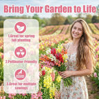 430,000+ Snapdragon Seeds for Planting - 1.4oz Bulk Pack 5-Color Mixed Snapdragon Flower Seeds (Antirrhinum majus) for Garden Beds, Borders, Pots & Cut Flower Displays, Instructions Included