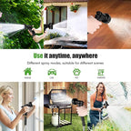 Garden Hose Metal 50FT, Stainless Steel Heavy Duty Water Hose With 10 Function Nozzle, No-Kink, Tough & Flexible, Sturdy and Lightweight, Rust Proof hose for Yard, Outdoor, RV