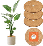10 Inch Coconut Fiber Mulch Ring, 3 Pcs Tree Protector Mats, Coco Coir Mulch Mat Tree Guards, Plants Disc Soil Cover for Landscaping and Indoor Outdoor Gardening Pot