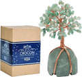 Crocon® Green Aventurine Crystal Tree, Birthday Gifts for Women, Men & Friends, Green Aventurine Stone Base Tree of Life Decor for House, Sister Gift, Birthday Gifts for Mom & Dad, House Warming Gift