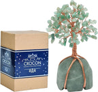 Crocon® Green Aventurine Crystal Tree, Birthday Gifts for Women, Men & Friends, Green Aventurine Stone Base Tree of Life Decor for House, Sister Gift, Birthday Gifts for Mom & Dad, House Warming Gift