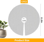 6 Pcs 11.8 Inch Plant Pot Grids-Pot Soil Cover from Cats, Indoor Plant Protector from Animals, Cuttable Flower Pots Cover to Keep Dogs Out