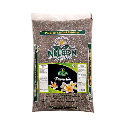Nelson Plumeria Plant and All Flowering Tropicals Food Ferns Orchids Lilys In Ground Container Patio Grown Granular Fertilizer NutriStar 5-30-5 (25 LB)