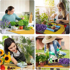 39"x30" Orange Thickened Repotting Mat for Plant Transplanting, Waterproof Tray for Potting Soil Mess Control, Portable Gardening Mat with Protective Gloves, Best Gift for Gardeners