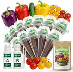 12-Pod Pepper Seed Kit Compatible with All Hydroponics, 6 Pack Varieties: Yellow, Purple, Red, Sweet Pepper, Cherry Tomato, Cucumber - Universal Seed Starter Pods, Easy to Grow, High Germination