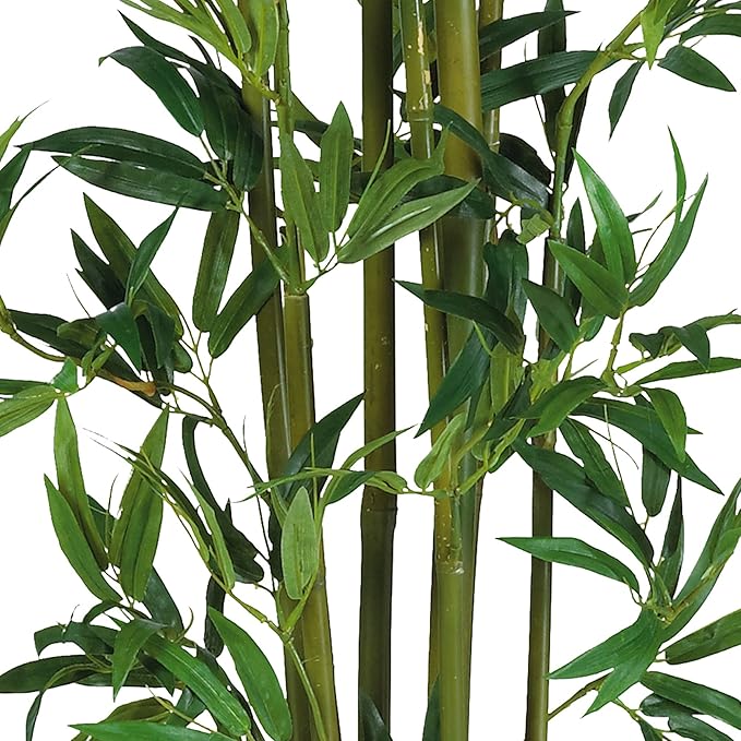 Nearly Natural 4ft Artificial Bamboo Plant Faux Greenery for Indoor Home Office Decor