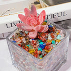 0.5 Lb/230g Chakra Crystal Chips Bulk Quartz Rocks, Natural Tumbled Healing Crystal Chips Crushed Stones Irregular Shaped for Aquarium, Vase Fillers, Succulent Plants Decor - 5-7mm