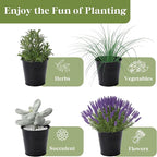 PERFNIQUE Indoor Herb Garden, Herb Planter for Indoor/Outdoor, Farmhouse Plant Pots, Windowsill Herb Garden with Tray(Planter only) Window Pots