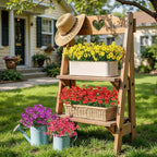 Alupssuc 32 Bundles Artificial Flowers for Outdoors Decoration, UV Resistant Silk Faux Daisy Flora Spring Fake Plastic Plants Greenery for Outside Indoor Yard Home Porch Window Box Decor, Mix 4 Colors