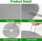 10Pcs 16-Inch Plant Pot Grids -Adjustable Mesh Panel with 20 Sturdy Metal Stakes, Effective Plant Protectors from Animals for Outdoor Garden,Durable Animal Barrier to Keep Squirrels & Pests Out