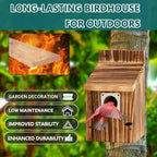 2 Pack Bird Houses for Outside, Outdoors Birdhouse Feeder for Bluebird,Cardinal,Purple Martin and Sparrow,Wooden Cedar Hanging Birds Nest,Easy to Clean,No Assembly Needed