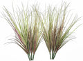 Artificial Grass Plants, Faux Wheat Grass Shrubs Fake Greenery Stems Tall Weed Plant Flowers Decor for Indoor Outdoor Farmhouse Garden Room Home Vase Wedding Party DIY Table Decoration (Purple) 8 Pack