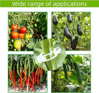 100 Pcs Plant Support Clips,Plastic Clips for Securing Plants,Tomato Vine Clips,Plant Fixing Clips,Garden Clips for Climbing Plants,Grape and Vine Vegetables (100, Green)