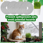 4-Pack Plant Pot Grids- 15.7 Inch Cuttable Mesh Plant Pot Soil Covers -Protectors from Animals - Plant Protector Ring for Indoor Outdoor Garden Plant Landscaping